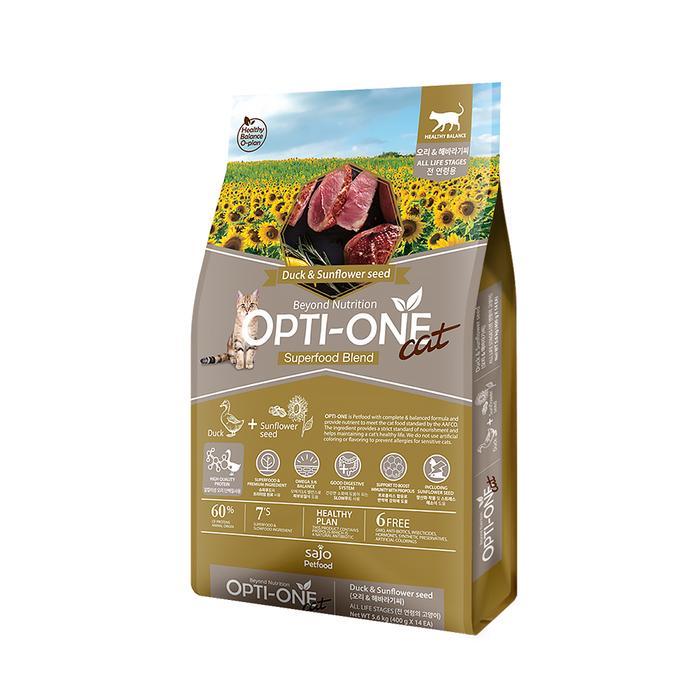 Opti-One Organic Cat Duck & Sunflower Seed Cat Food