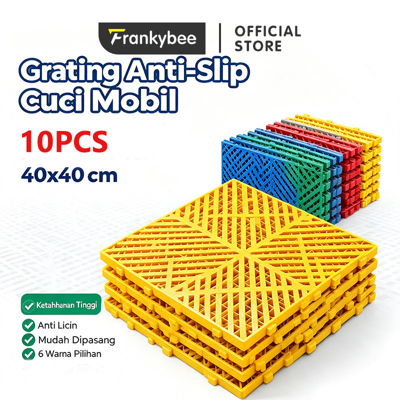 FRANKYBEE Modular Floor Lantai 40x40 Modular Floor Tile Mat Garage Car Wash Lantai Bengkel Premium