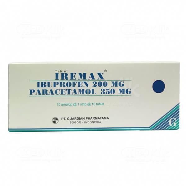 [Ready Stok] Iremax Paracetamol Ibuprofen 1 Box Isi 100 Tablet Original Guardian Pharmatama
