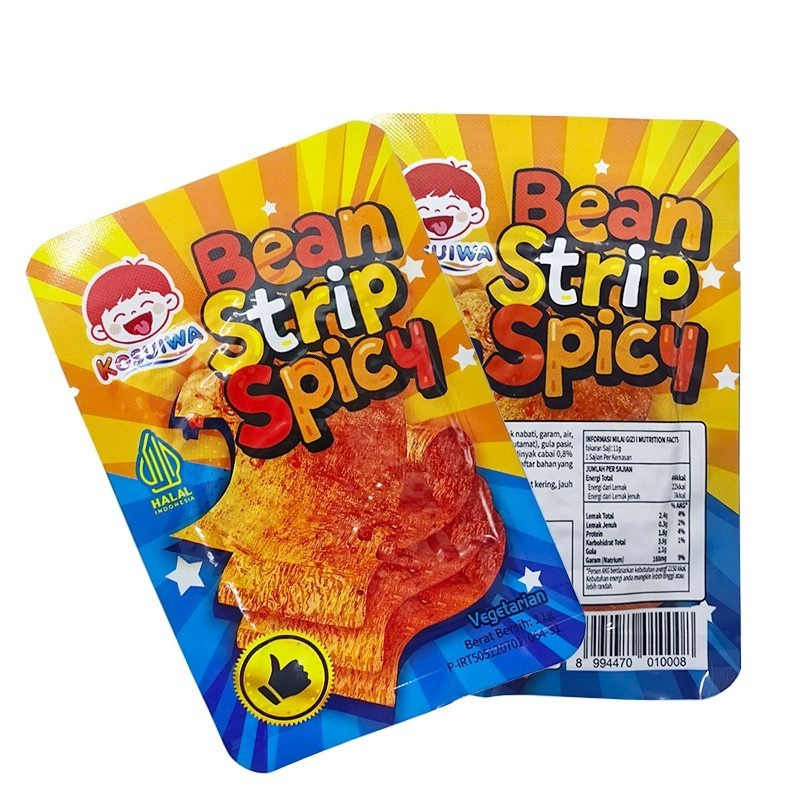 HALAL Camilan Pedas Kedelai Latiao 20 Bungkus kulit kembang tahu vegetarian roll tendon