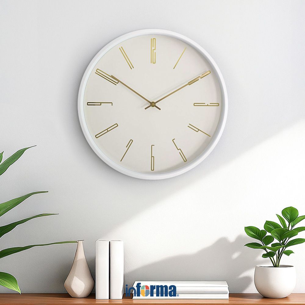 Informa Jam Dinding Plastik 40 cm Wall Clock Jam Tembok Dekorasi Dinding Jam Ruangan Clock Dinding