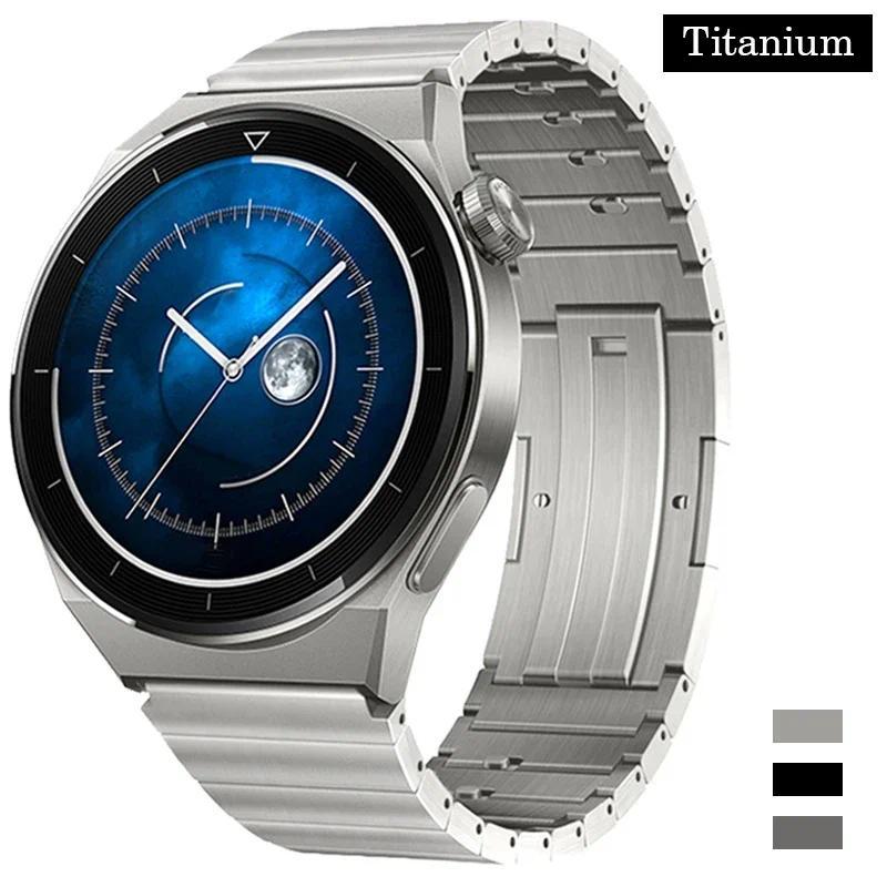 Titanium Metal Band for HUAWEI Watch GT 4 3 Pro 46mm/GT3 GT 2 46mm/GT2 Pro 22mm Wrist Strap Bracelet