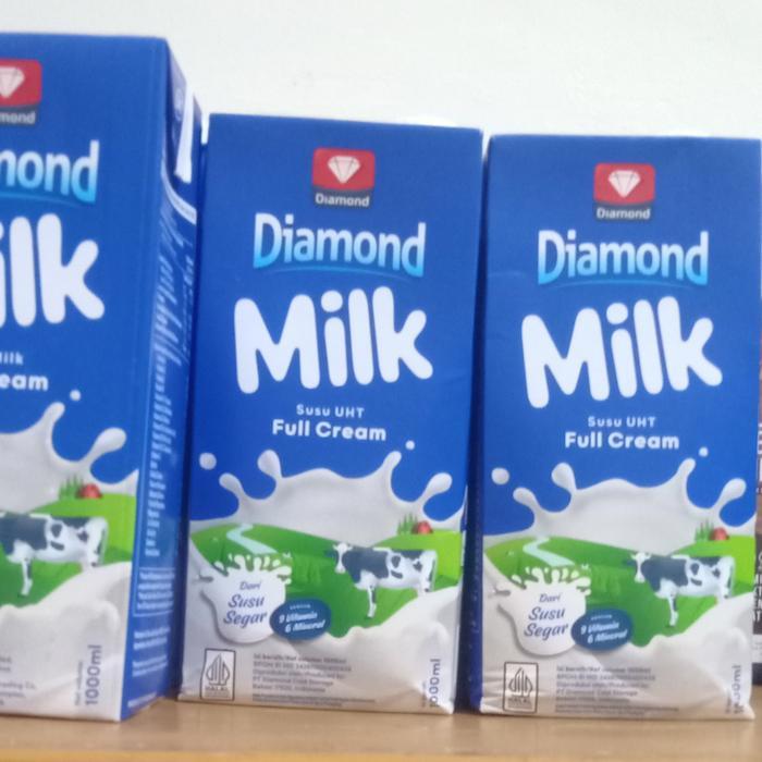 Susu Diamond UHT Full Cream 1 liter Karton