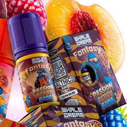 Whale Dream Fantasy Passionberry Soda Salt Nic 30mL by JVS Labz - Liquid WD Fantasy