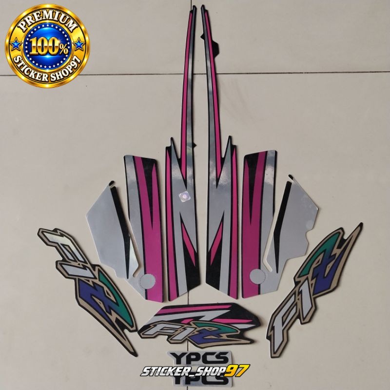 striping yamaha fizr fiz r f1 zr 1996 1997 bahan crome pink list body standar kualitas original pabr