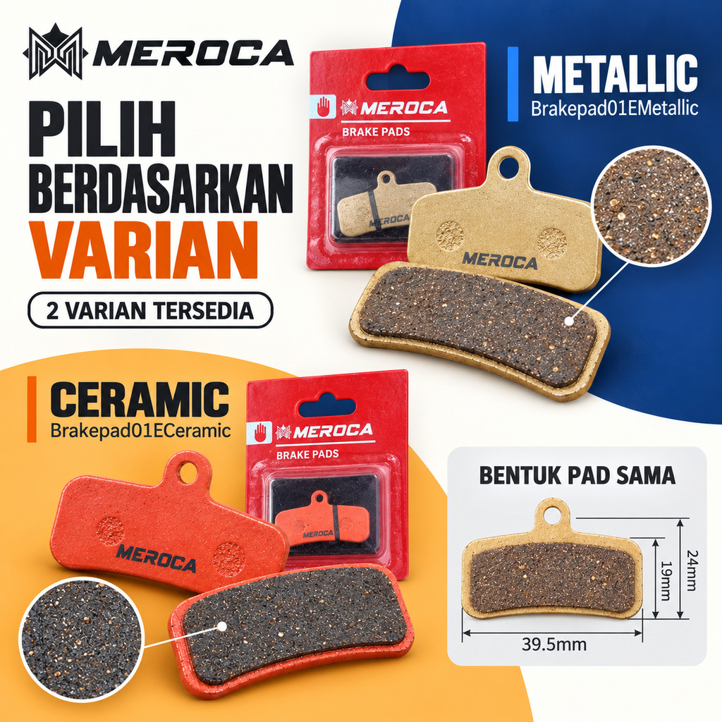 Meroca Brakepad kampas D03S H03A H03C N03A shimano saint N03C pengganti zee XTR XT SLX Deore TRP tek