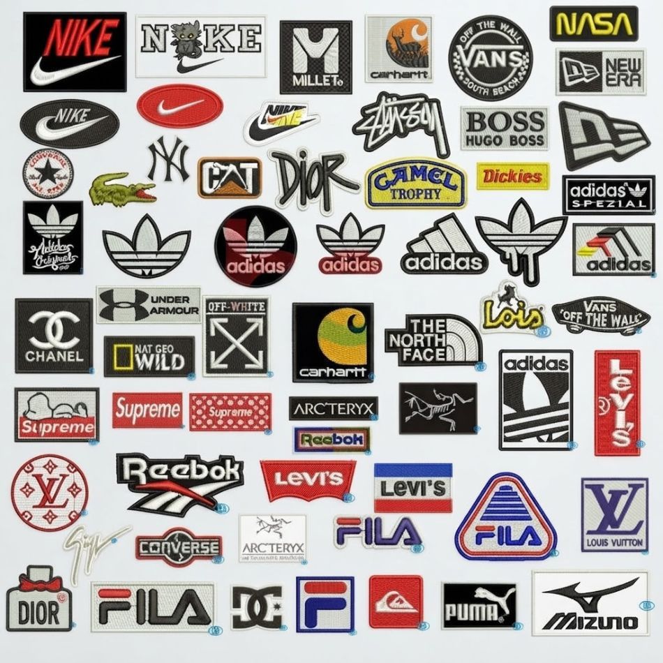 Patch Bordir Logo/Emblem Brand Poliester