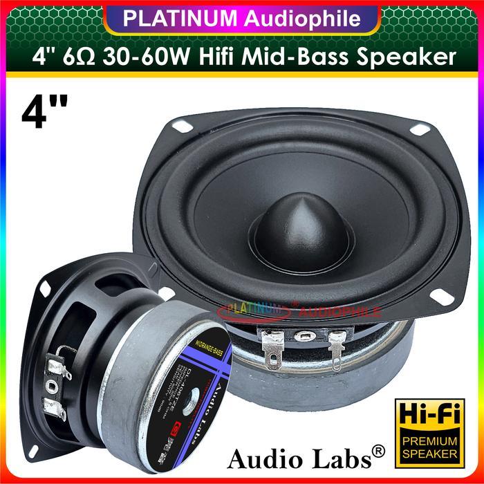Speaker 4 inch Mid-Bass Mid-Woofer Hifi 4" Midrange Bass Speker Audiolabs DL-406TZE