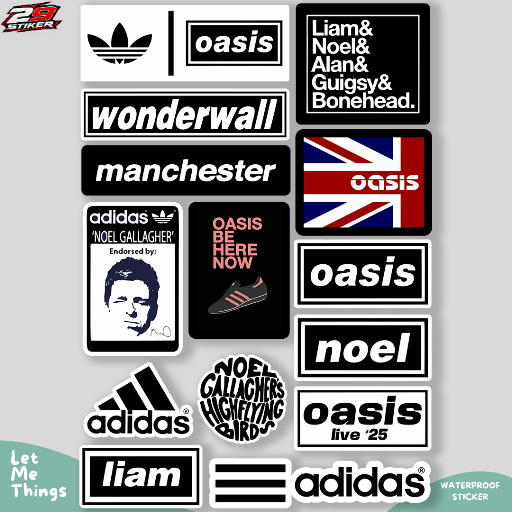 Sticker Pack Aesthetic Adidas x Oasis || Stiker Adidas Oasis Anti Air