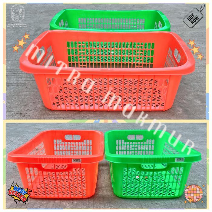 KERANJANG PAKAIAN PLASTIK SHINPO 427 M DAN L KERANJANG POPOK LAUNDRY BASKET MURAH - 427-M (Medium)