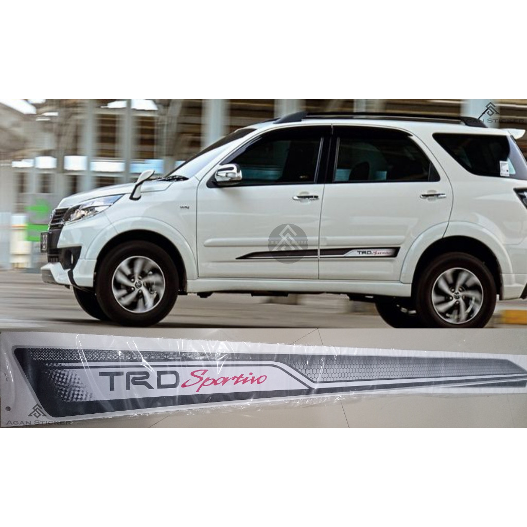 Stiker TRD Sportivo Rush 2015 Sticker Mobil Toyota Rush Stiker Lis body samping