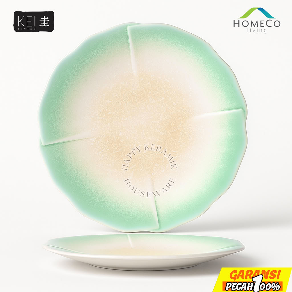 HOMECO KEI Living JADE Plate 12.4 inch – Piring Keramik Ceper 12.4in Restoran / Hotel / Food Court