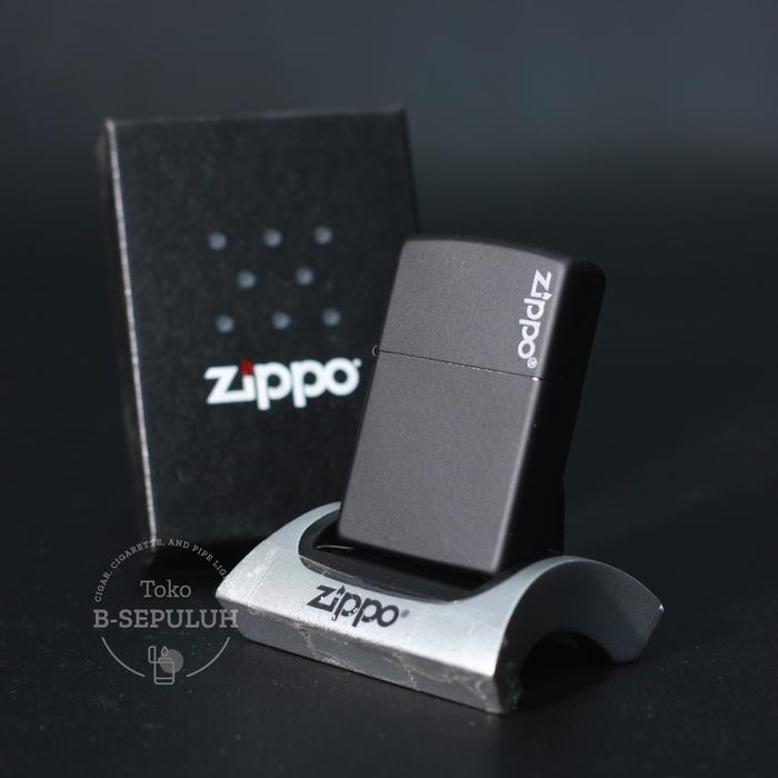 Zippo 218ZL Classic Black Matte with Zippo Logo