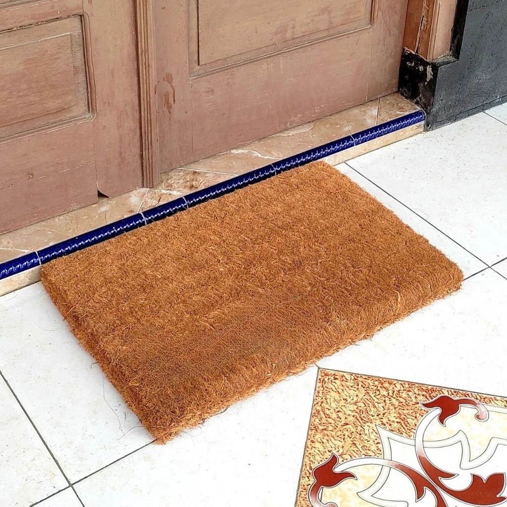 Keset sabut kelapa 60cm×40×5cm awet keset ijuk kelapa model bulu keset teras atau depan rumah cantik