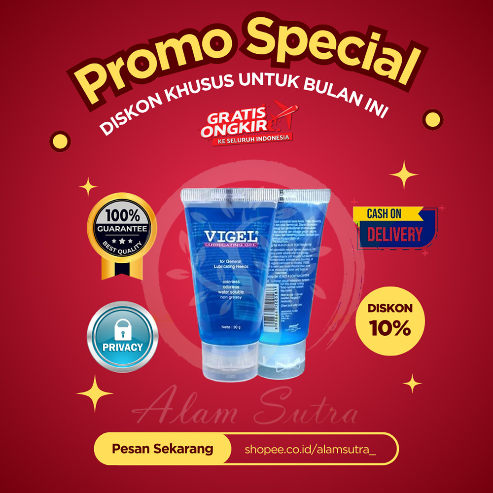 Vigel Lubricant Gel 30 Gr - Pelumas Miss V, Pelumas Kondom, Pelicin Miss--V, Pelicin Kondom - Terbar