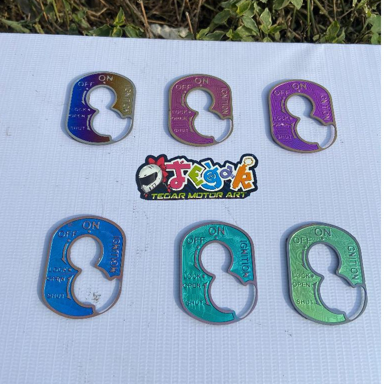 emblem kunci titanium beat fi vario 110 karbu beat karbu Supra 125