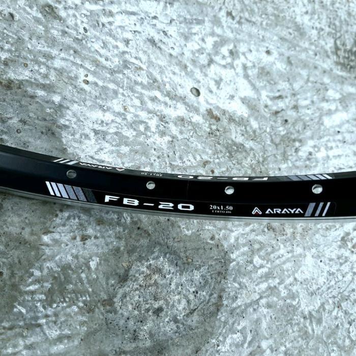 VELG SEPEDA 20 ARAYA FB20 RIM RIMS DOUBLE WALL LUBANG HOLE 28 28H 32 32H 36 36H FB 20 FB20 ETRTO 406