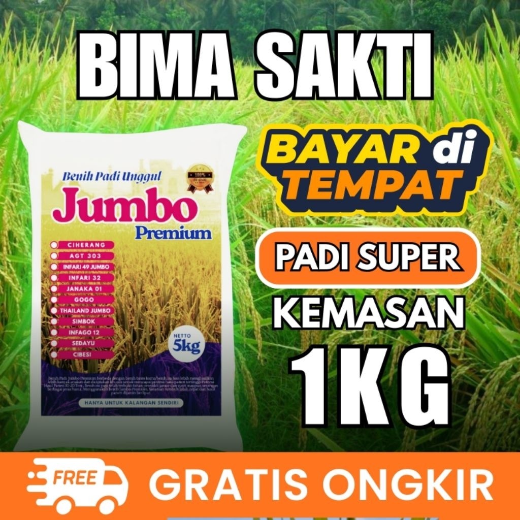 Bibit Padi Unggul Bima Sakti Kemasan 1kg