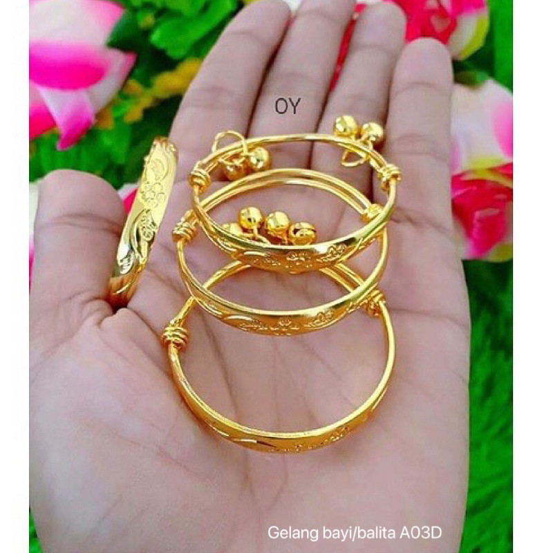 Gelang lapis emas Bayi Balita Berkualitas D(GACC)