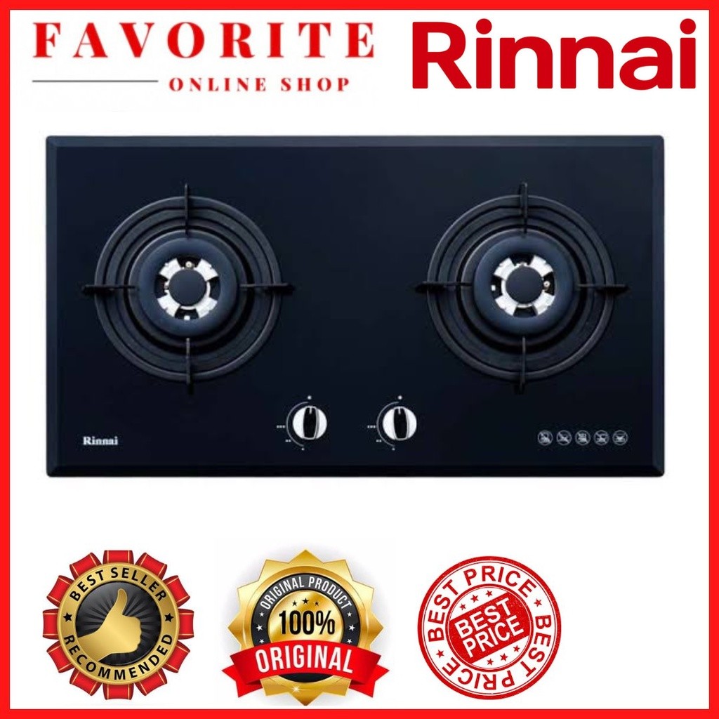 KOMPOR RINNAI TANAM RB-772ROG KACA RB 772 RO ROG