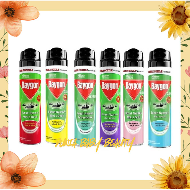 Baygon Aerosol 600 ml Obat Nyamuk Baygon Spray Anti Nyamuk & Serangga
