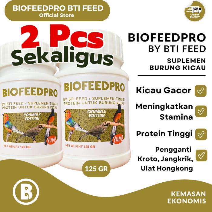 [ burj9iil1v ] || [2 PCS] VITAMIN BURUNG KICAU 150GR | BIOFEEDPRO | KICAU GACOR, PENGGANTI JANGKRIK 