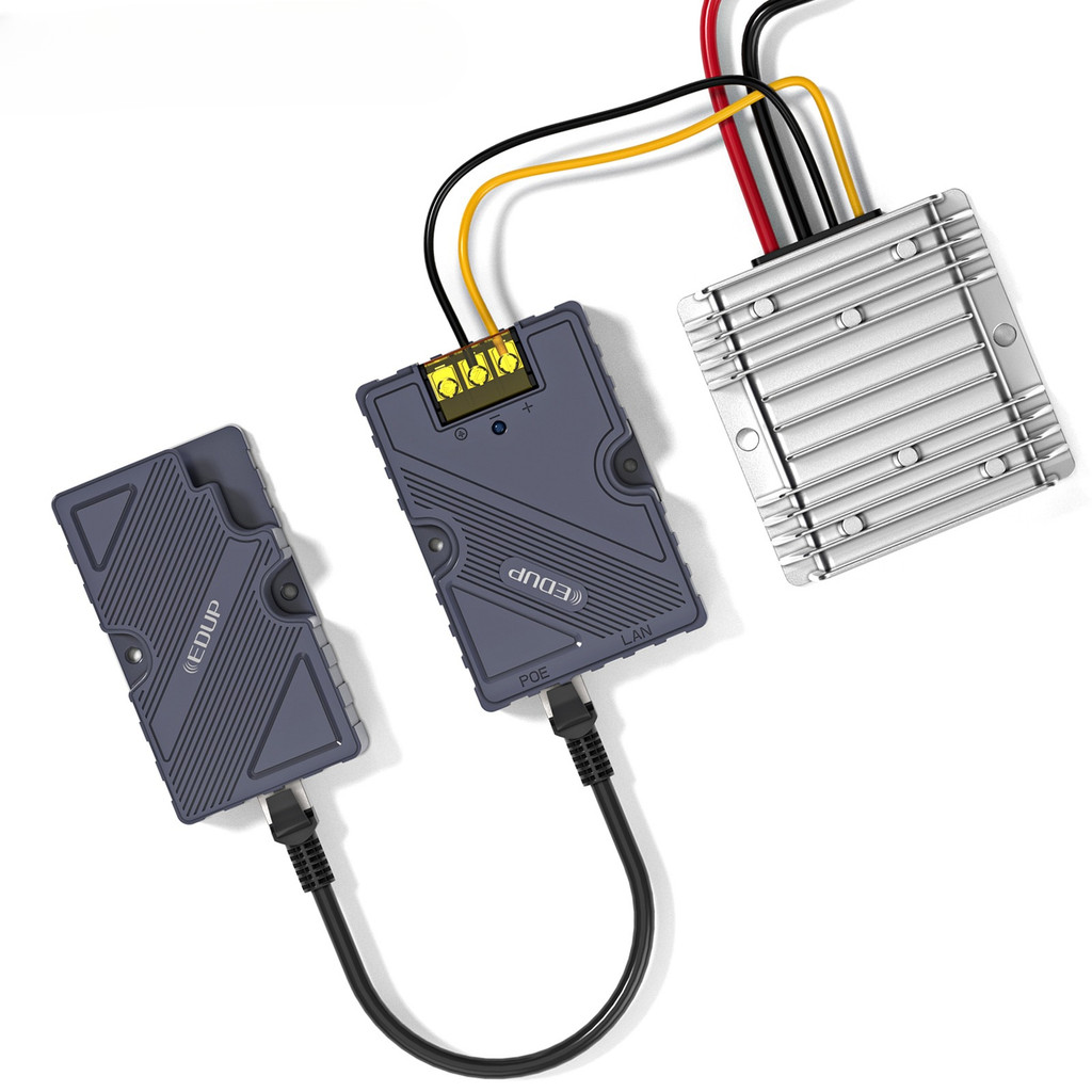 EDUP 150W Starlink GigE PoE Injector DC Step UP Converter 12V to 48V for StarLink Dish V2 Internet K