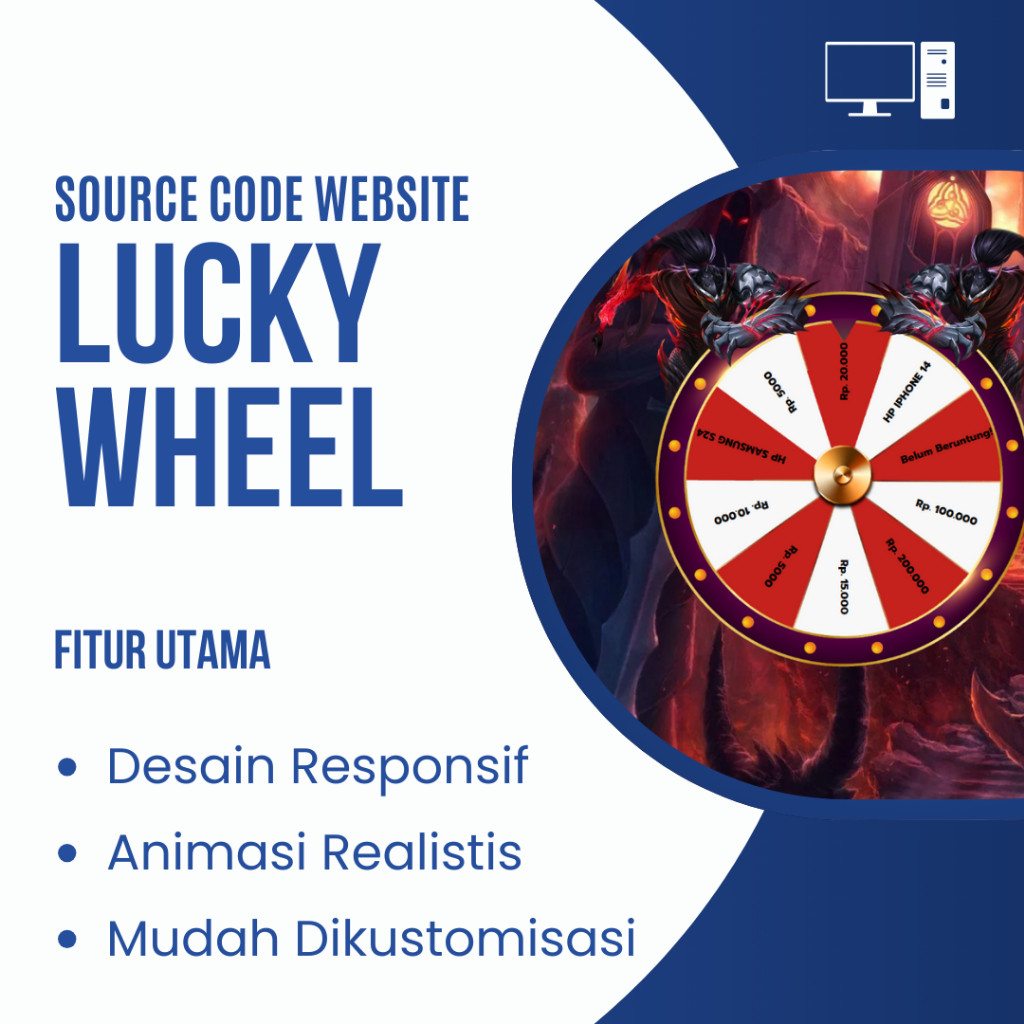Paketan Lengkap Pembuatan Website Lucky Wheel Domain Dan Hosting 1 Tahun