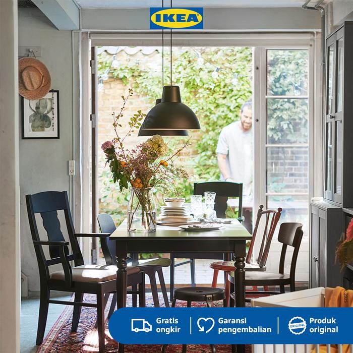 IKEA SKURUP Lampu Gantung Hitam Minimalis 38cm Furniture Plastik