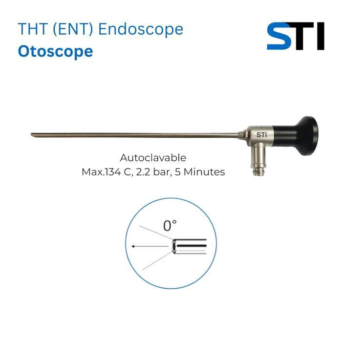 New THT (ENT) Endoscope-Otoscope 0°, 2,7mm x 60mm