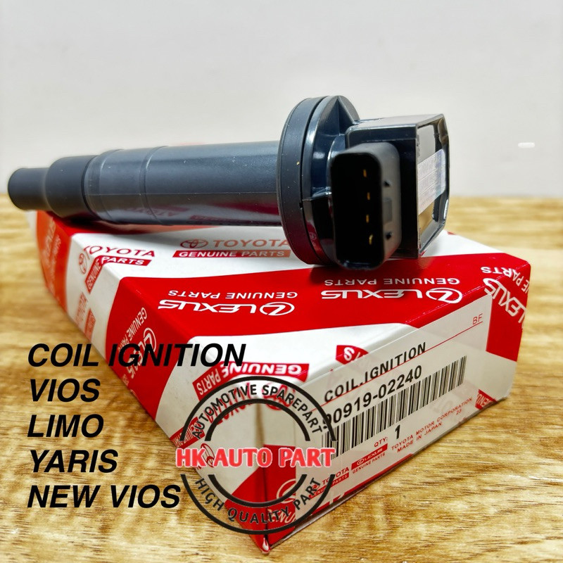 COIL KOIL VIOS LIMO NEW VIOS NEW YARIS ( TAHUN 2003 - 2014 ) KUIL PENGAPIAN IGNITION BUSI GRADE OEM