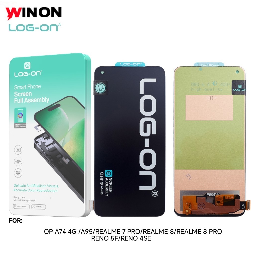 WIN ON - LCD UNTUK REALME 7 PRO / REALME 8 / REALME 8 PRO FULLSET TOUCHSCREEN ORI LOG ON