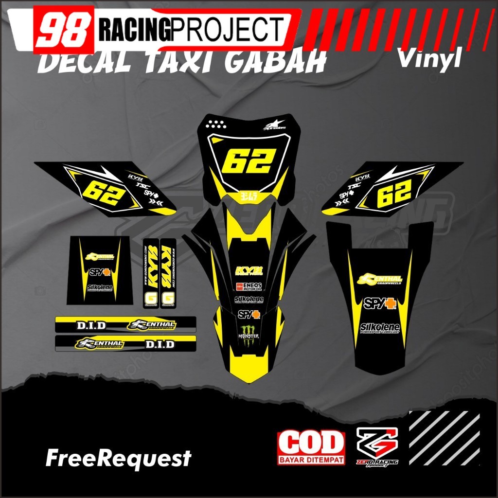 Striping Decal Ojek Gabah Decal Taxi Gabah Yz New Decal Ojek Gabah Bahan