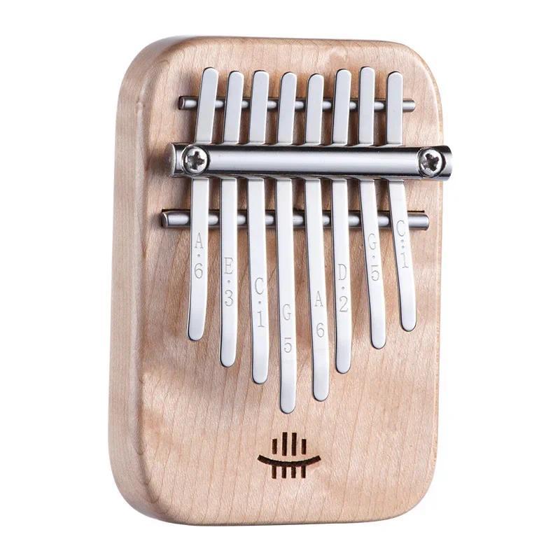 Hluru Kalimba 8 Key Mini Instrument Full Solid Wood Thumb Piano Kalimba Musical Professional Mbira A