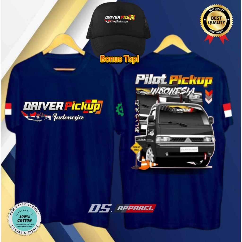 KAOS DRIVER PICK UP INDONESIA PILOT PICK UP BISMILLAH DESAIN MOBIL PICK UP KEREN