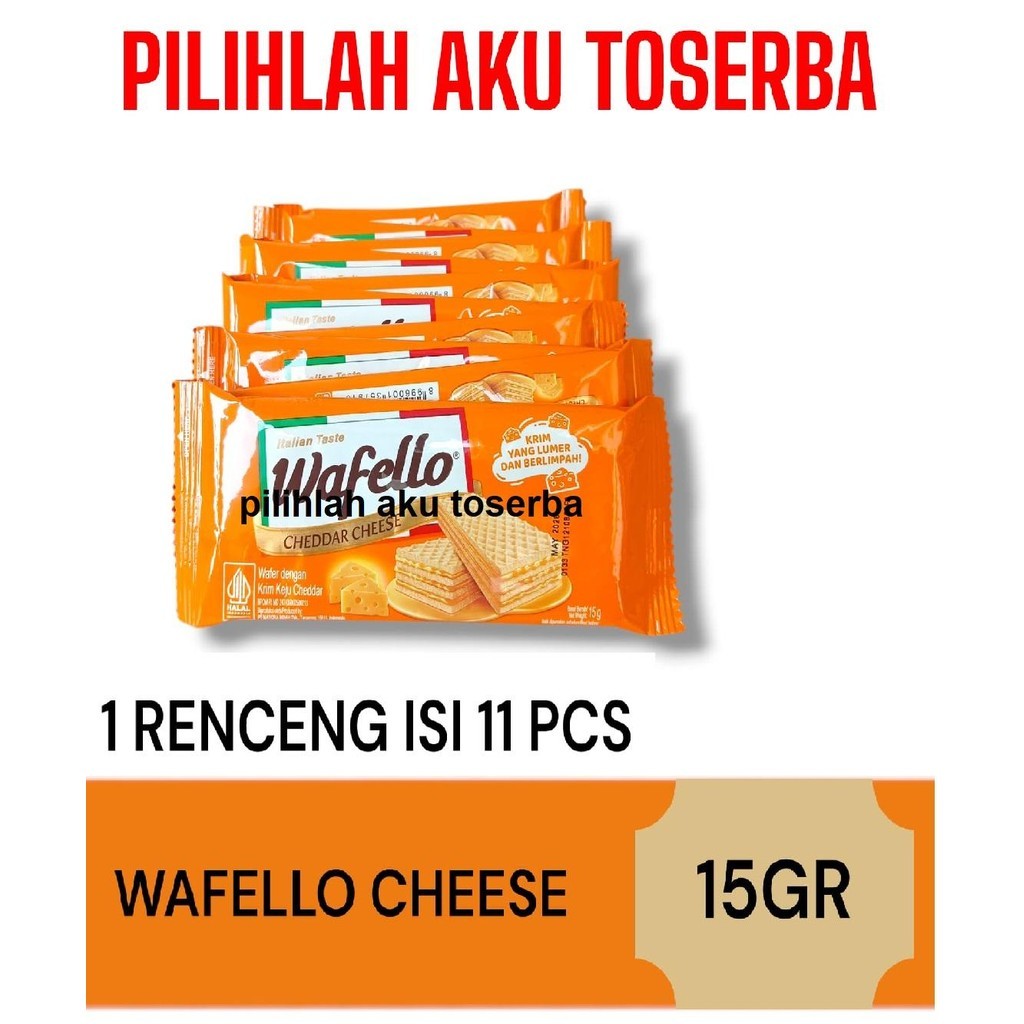 Roma Wafello Cheese Renceng - ( HARGA 1 RENCENG )