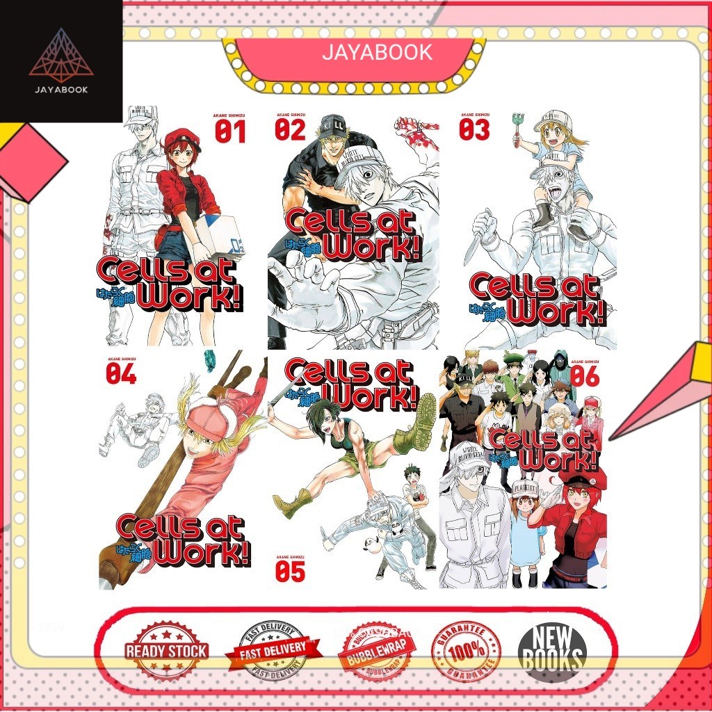 Komik Cells at Work (6 book series)