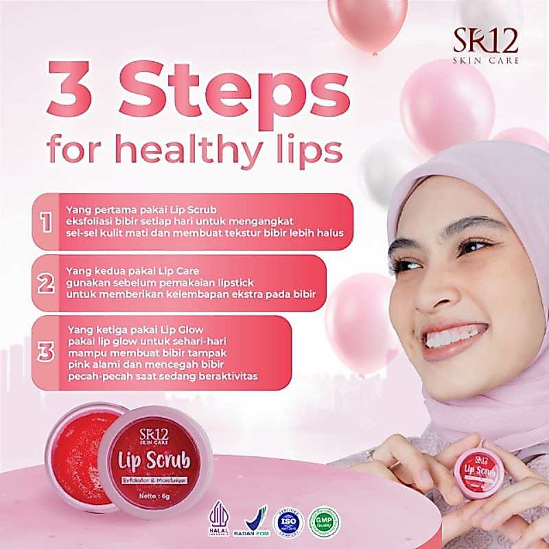 LIP SCRUB SR12 ORIGINAL / LIP SCRUB BPOM / LIP SCRUB SR12 / LIP SCRUB HERBAL / LIP PELEMBAB / PENGHA