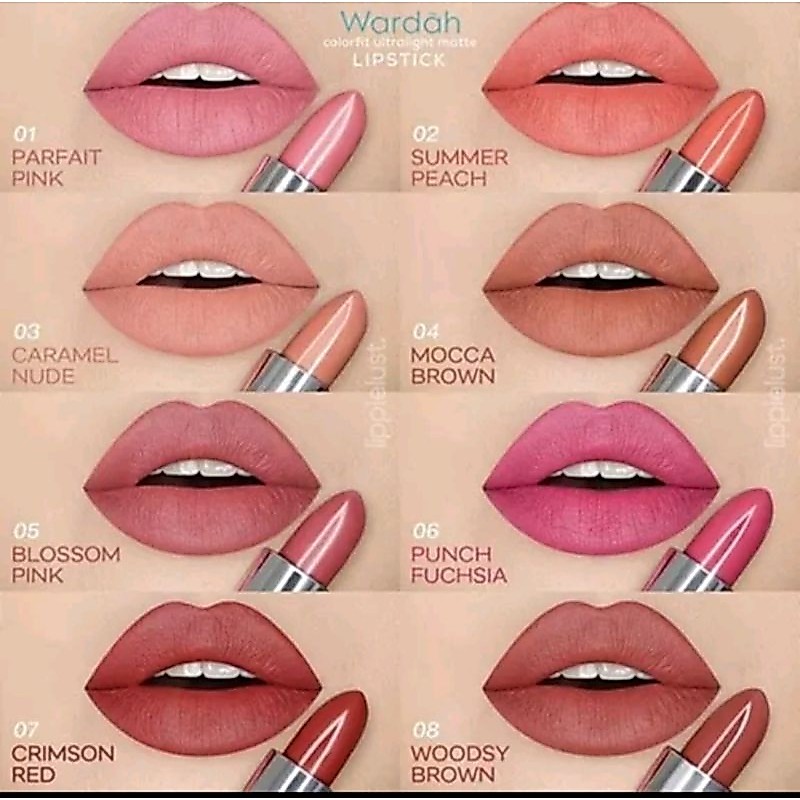 Lipstik Wardah Colorfit Ultralight Original / Lipstik Wardah Matte