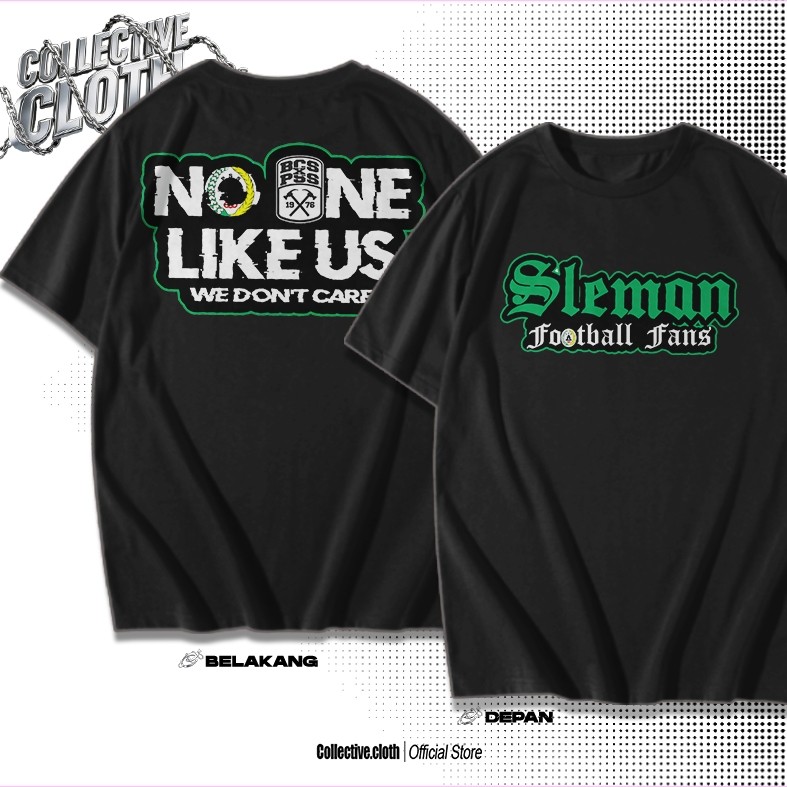 KAOS PSS SLEMAN FOOTBALL FANS NO ONE LIKE US - KAOS BCS X PSS SLEMAN - KAOS PRIA PSS SLEMAN / Brigat