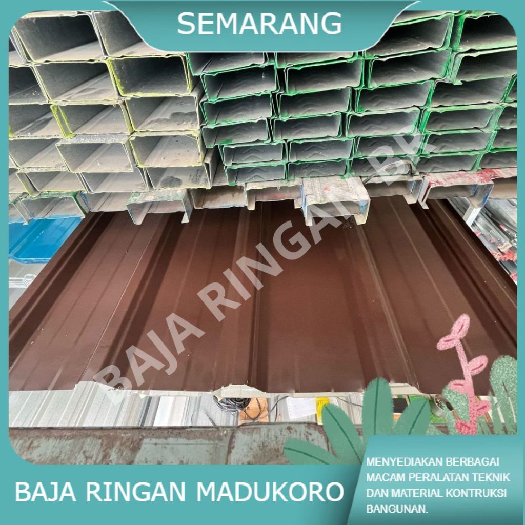 ATAP GALVALUME SPANDECK WARNA COKLAT