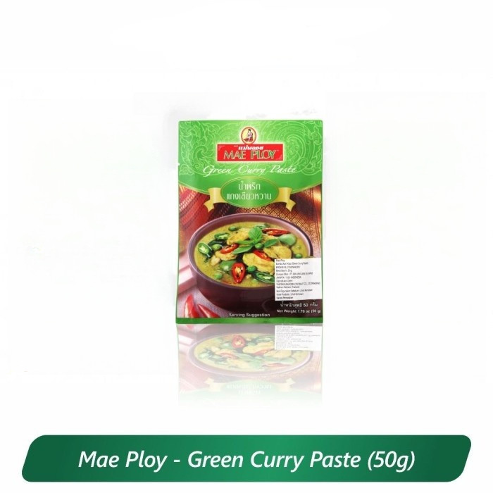 MAEPLOY MAE PLOY GREEN CURRY PASTE 50gr - MAE PLOY GREEN CURRY PASTE