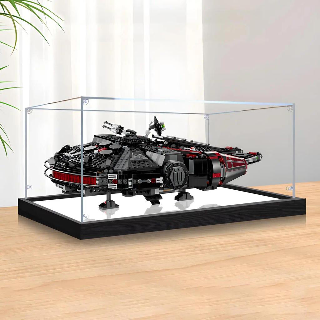 Acrylic Display Case for Lego 75389 Dark Millennium Falcon, Clear Dustproof Showcase, Collectible Di