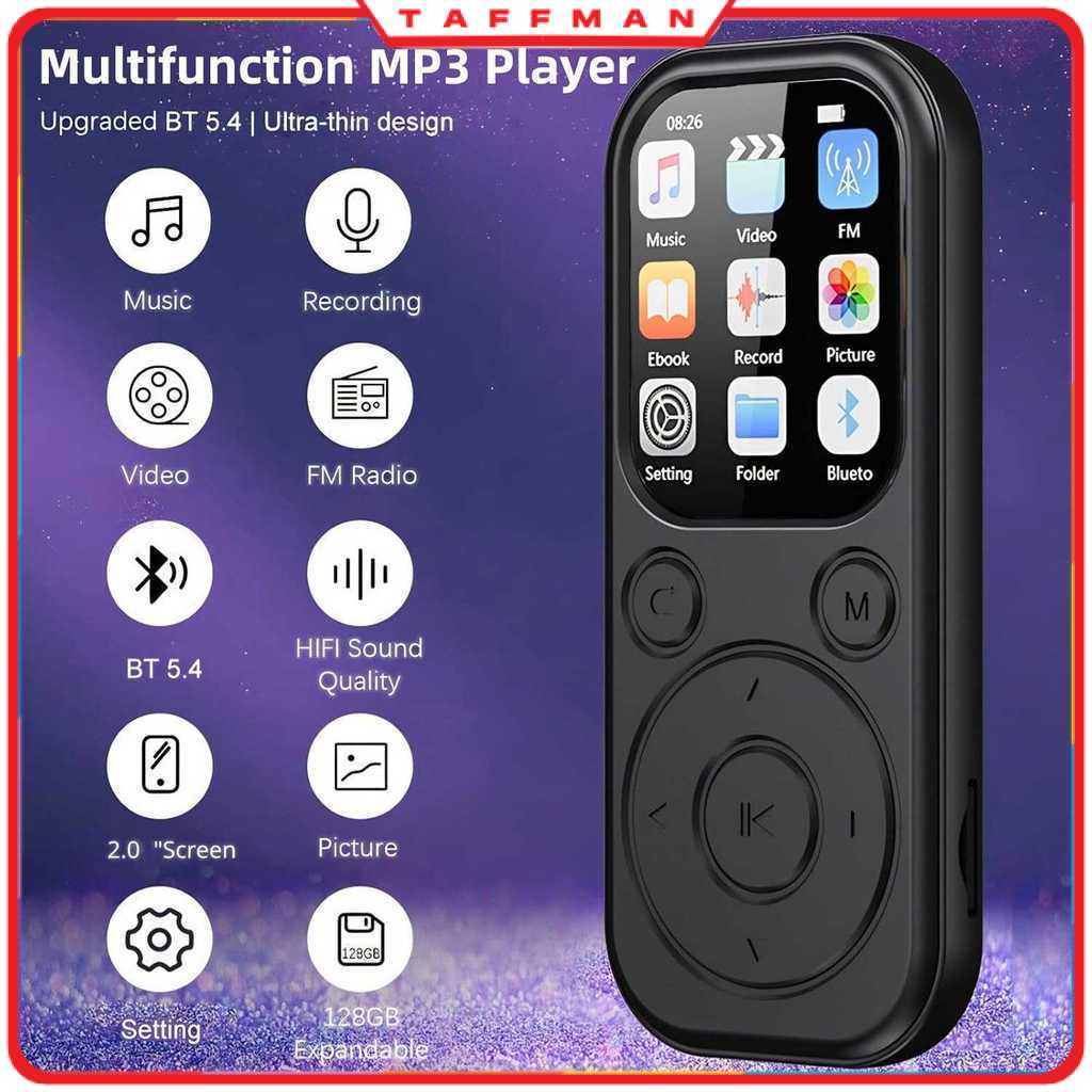 MP3 Digital Audio Player HiFi Bluetooth MP4 2 Inch 210mAh - SD-09