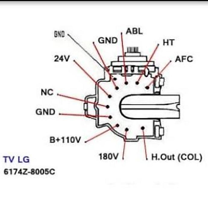 PLAYBACK TV LG 21 6174Z 8005A FLYBACK TV 6174Z-8005A 6174 8005