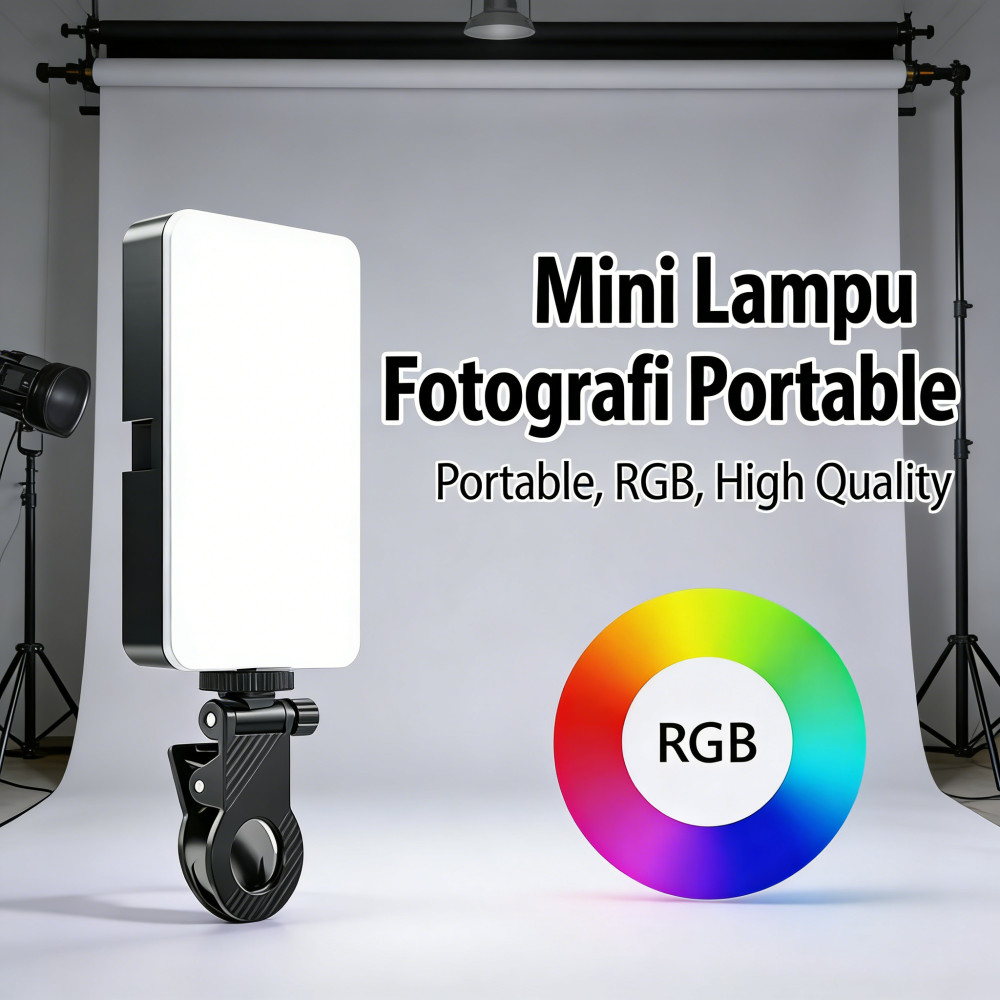Mini Lampu Video Handphone Studio RGB Fotografi Lampu LED Untuk Lampu LED Fotografi Portable Led Lig