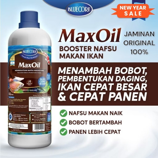 Bluecore Maxoil Vitamin ikan dan perangsang ikan / maxoil vitamin ikan dan perangsang ikan / maxoil