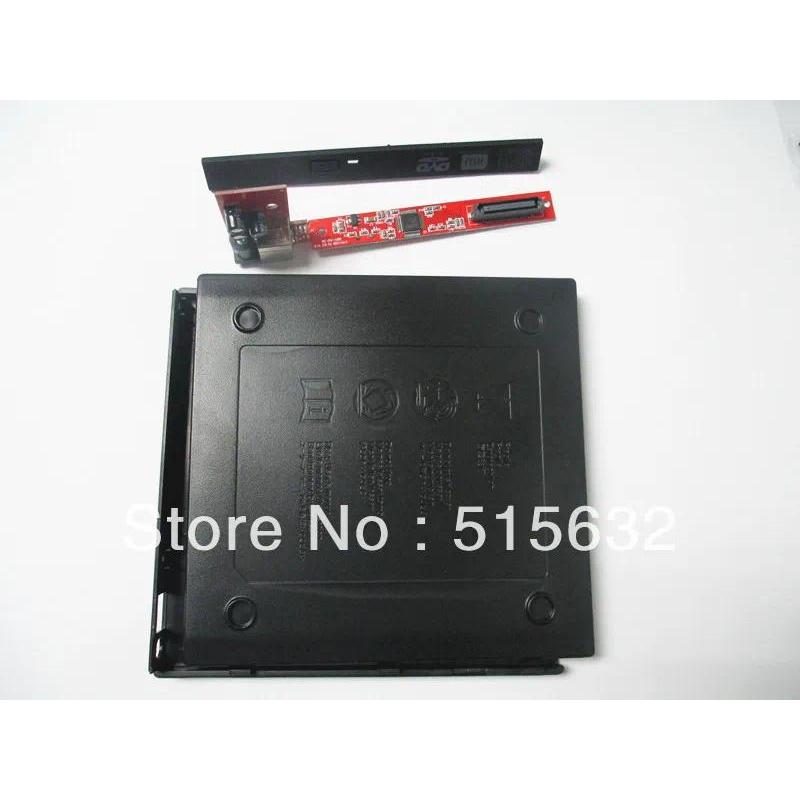 Laptop External USB 2.0 CD DVD ROM Portable Drive Enclosure IDE SATA External Case