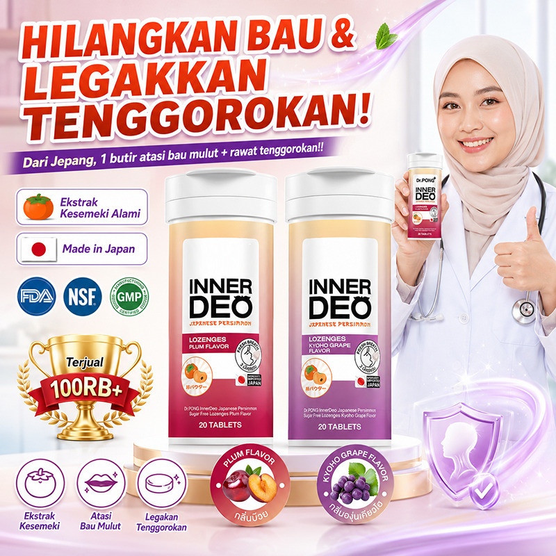 [JEPANG ASLI] PERMEN HISAP/Permen Pelega Tenggorokan Ekstrak Kesemek Jepang Rasa Anggur Dan Ceri/Tab
