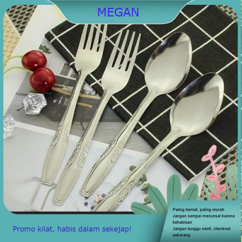 MG335 1 LUSIN Sendok Makan stainless tebal makan stainless sendok tebal
